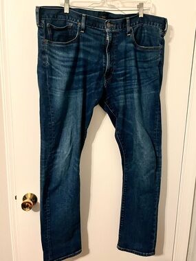 Ralph Lauren Polo Men's Dark Blue Denim Jeans - Classic Straight Fit